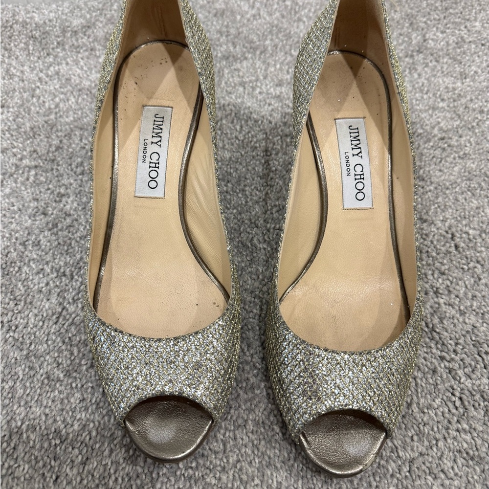 Jimmy Choo Peep-Toe Heels